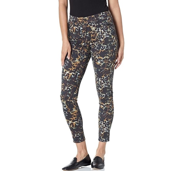 AG Adriano Goldschmied high rise Farrah ankle skinny camo leopard jeans 25 Nwt - Picture 2 of 12